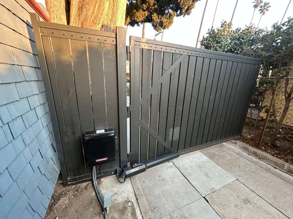 Professional gate motor installation